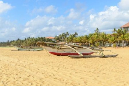 Negombo Beach Boat
