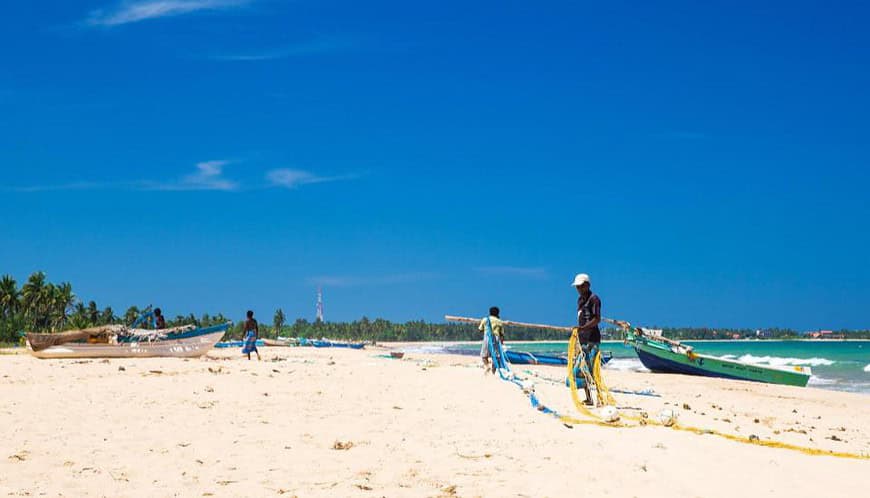 Kosgoda Beach Fisherman Sri Lanka