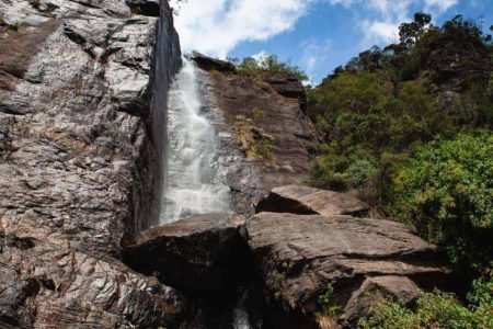 Lover's leap waterfall Nuwara Eliya