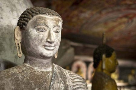 Painted Sculpture Dambulla Cave Temple