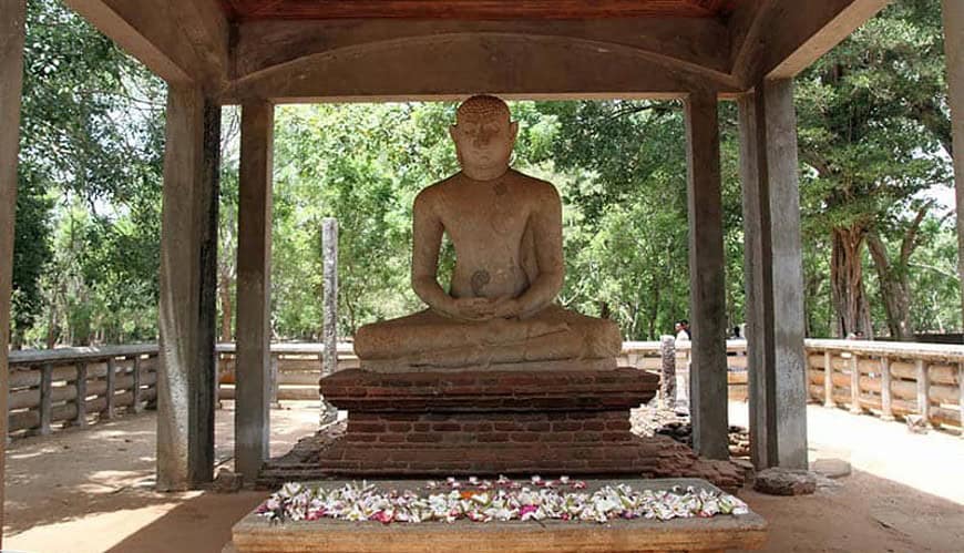 Samadhi Buddha Statue Rock carvings Anuradhapura Sacred City