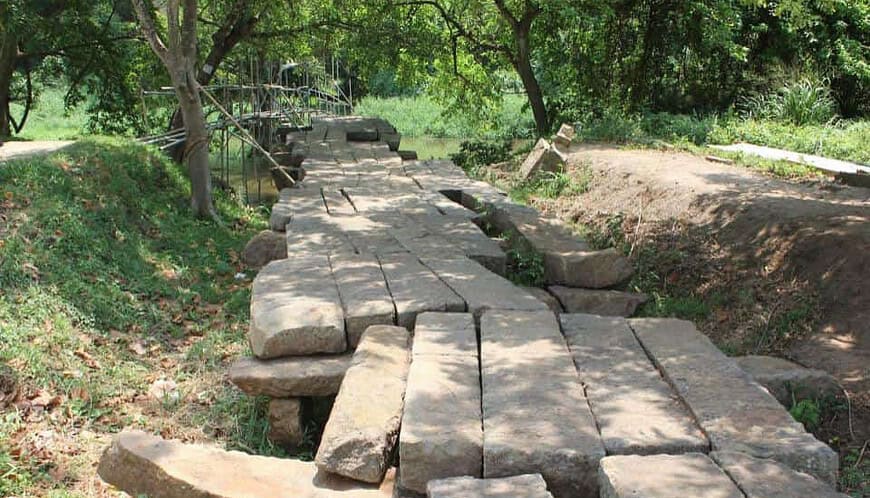 Ancient Stone Bridge Gal Palama Anuradhapura