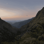 View of Ella gap at sunrise